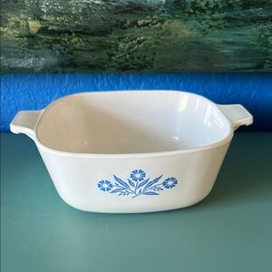 NO (9) Corningware 1 1/2 QT  Bakeware with Cornflower Design